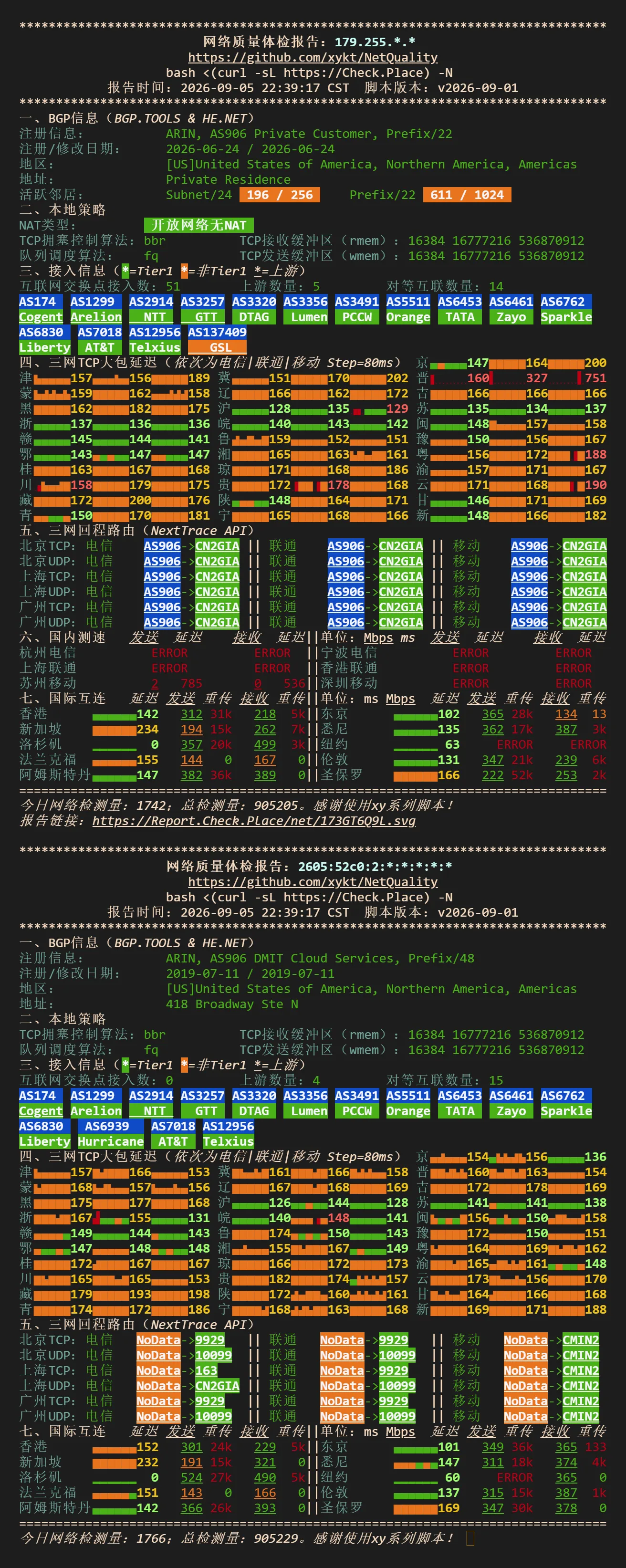 NodeQuality 网络质量