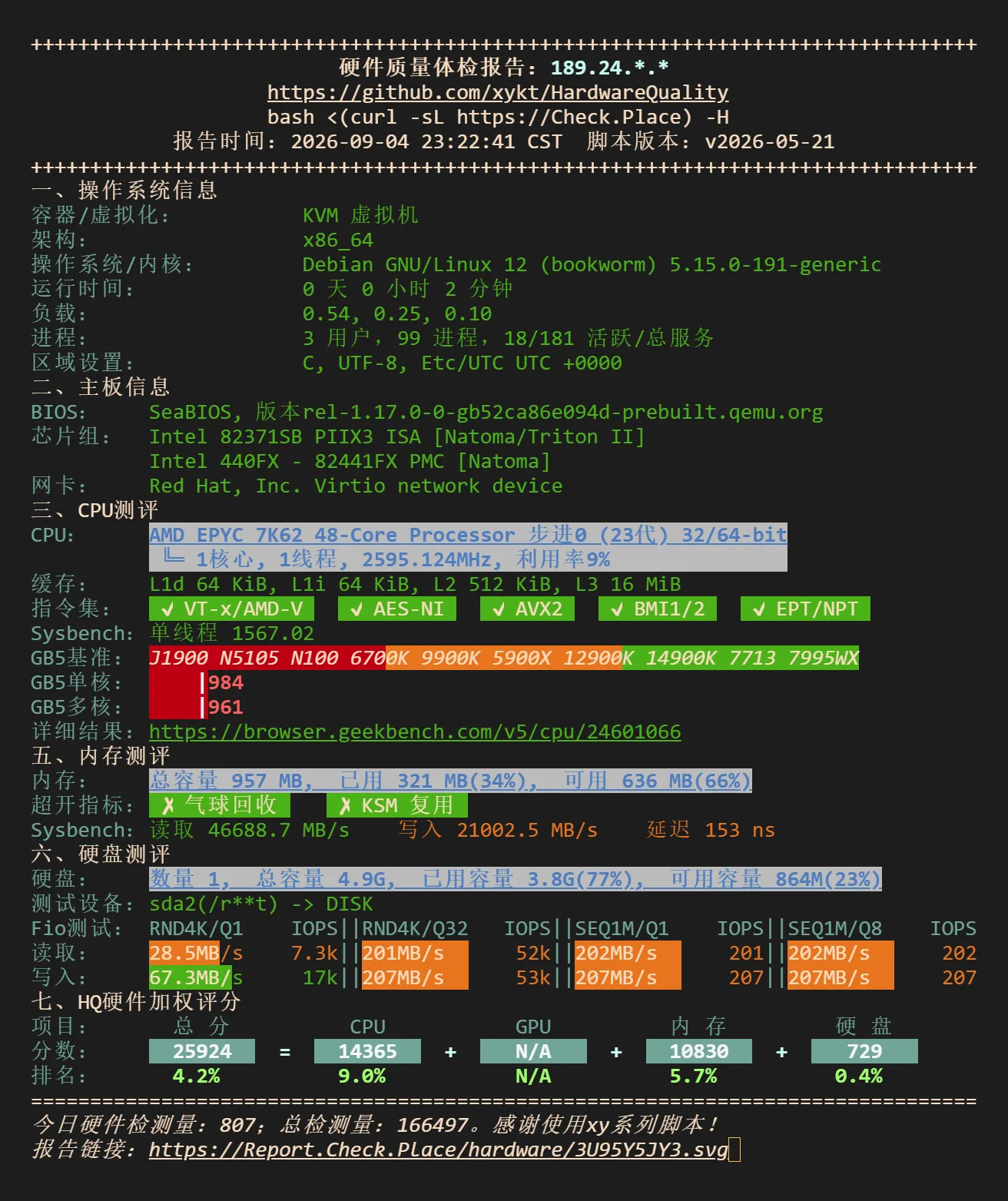 NodeQuality 基本信息